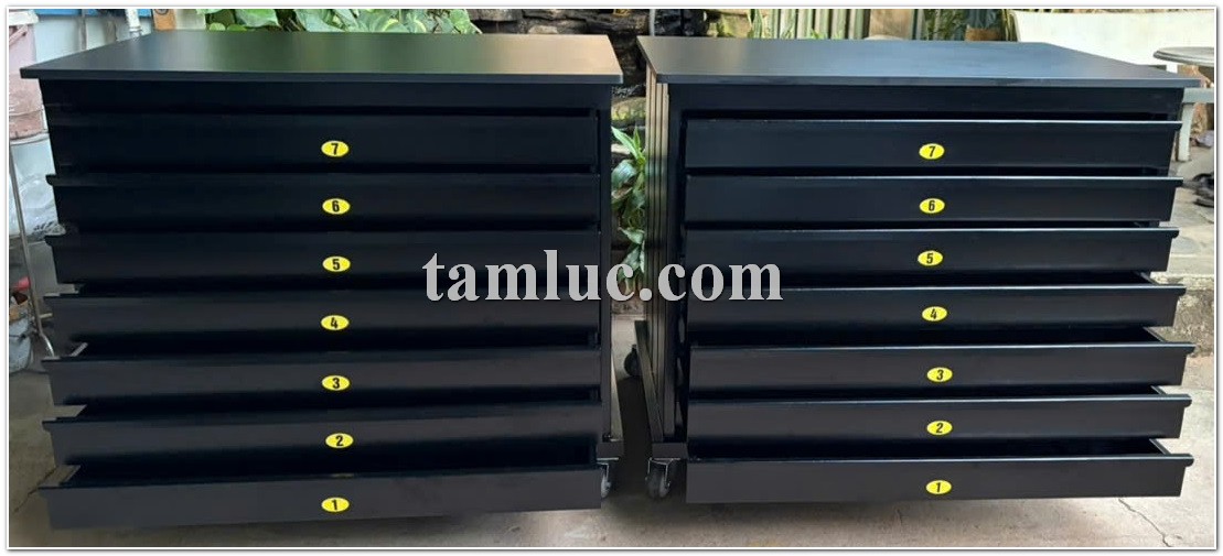 Tủ lưu bản vẽ A1 - 7 ngăn (tay liền)