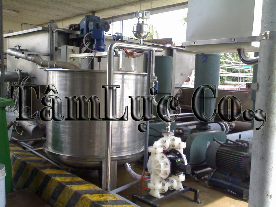 Xử lý bùn thải - Nhà Máy sữa - Củ Chi