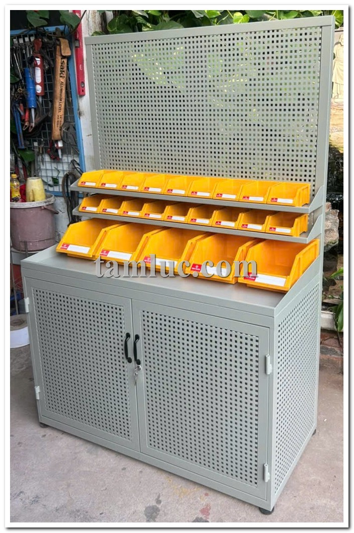 Tủ dụng cụ bằng lưới đục lỗ, Tủ dụng cụ kết hợp bảng treo, Tủ treo dụng cụ cơ khí, Tủ dụng cụ cho garage ô tô, Tủ bảo quản dụng cụ kỹ thuật, Tủ ngăn kéo đựng dụng cụ công nghiệp