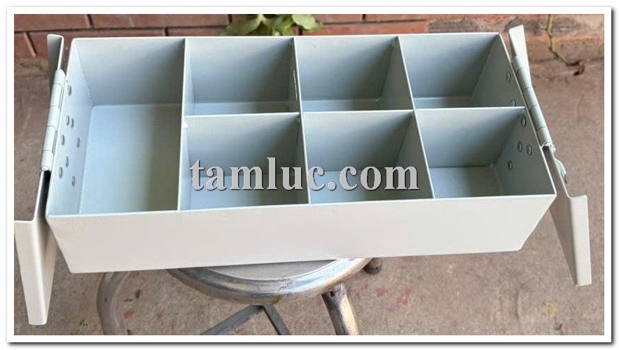 hộp đựng vật tư xách tay, hộp đựng linh kiện bằng thép, hộp đựng bulong ốc vít, hộp đựng vật tư cơ khí, hộp dụng cụ xách tay, hộp đựng phụ tùng công nghiệp, hộp thép đựng vật tư, hộp chia ngăn đựng vật tư